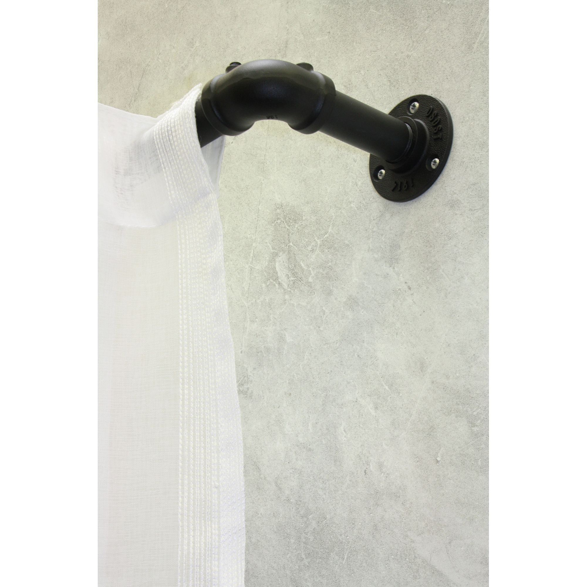 Träger 'Industrial Home' schwarz Ø 25 x 100 mm