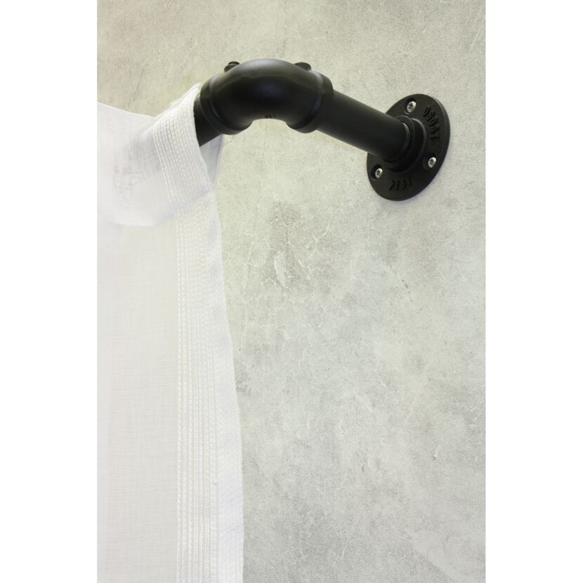 Träger 'Industrial Home' schwarz Ø 25 x 100 mm