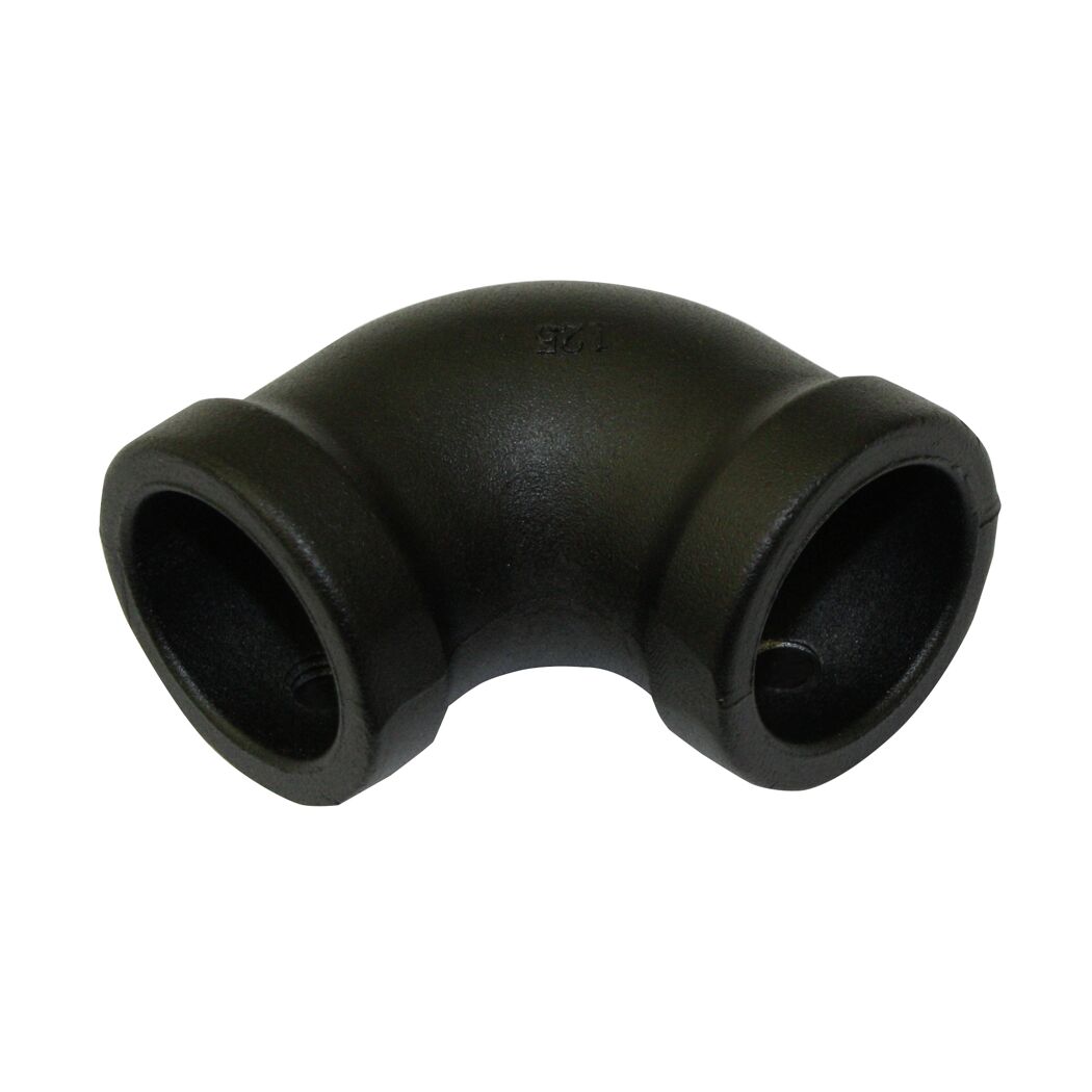 Eckstück 'Industrial Home' schwarz Ø 25 mm