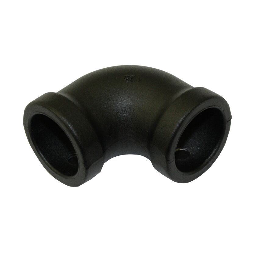 Eckstück 'Industrial Home' schwarz Ø 25 mm