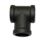 T-Stück 'Industrial Home' schwarz Ø 25 mm
