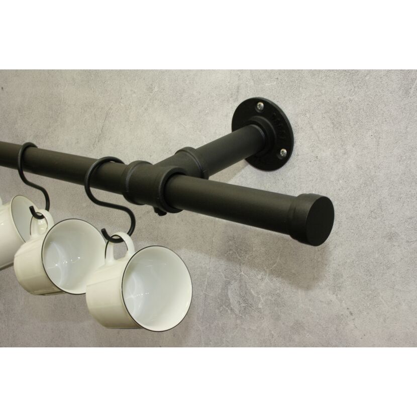 S-Haken 'Industrial Home' schwarz Ø 25 mm 10 Stück