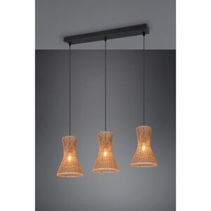 Pendelleuchte 'Bijou' Rattan 3-flammig