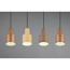 Pendelleuchte 'Agudo' Ø 12 cm 4-flammig beige