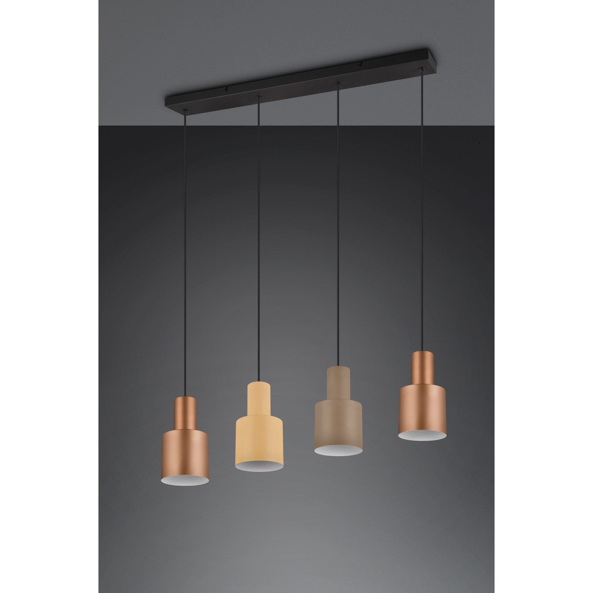 Pendelleuchte 'Agudo' Ø 12 cm 4-flammig beige