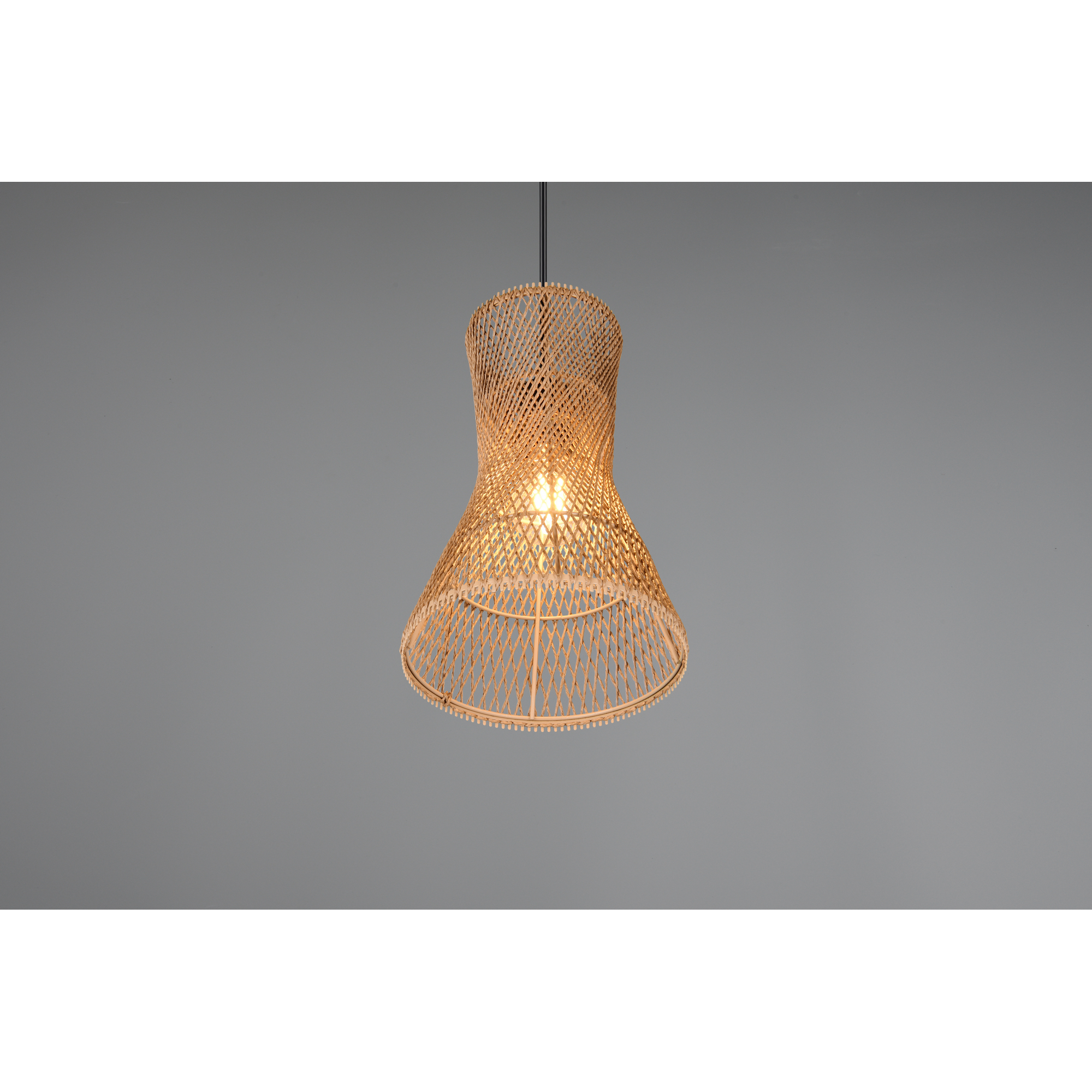 Pendelleuchte 'Bijou' Ø 20 cm Rattan 1-flammig