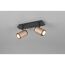 LED-Spot 'Gillan' Metall schwarz/kaffeefarben 2-flammig 10 W