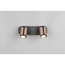 LED-Spot 'Gillan' Metall schwarz/kaffeefarben 2-flammig 10 W