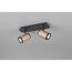 LED-Spot 'Gillan' Metall schwarz/kaffeefarben 2-flammig 10 W