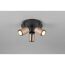LED-Spot 'Gillan' Metall schwarz/kaffeefarben 3-flammig 10 W