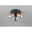 LED-Spot 'Gillan' Metall schwarz/kaffeefarben 3-flammig 10 W