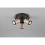 LED-Spot 'Gillan' Metall schwarz/kaffeefarben 3-flammig 10 W