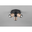 LED-Spot 'Gillan' Metall schwarz/kaffeefarben 3-flammig 10 W