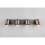 LED-Spot 'Gillan' Metall schwarz/kaffeefarben 4-flammig 10 W