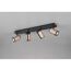 LED-Spot 'Gillan' Metall schwarz/kaffeefarben 4-flammig 10 W