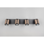 LED-Spot 'Gillan' Metall schwarz/kaffeefarben 4-flammig 10 W