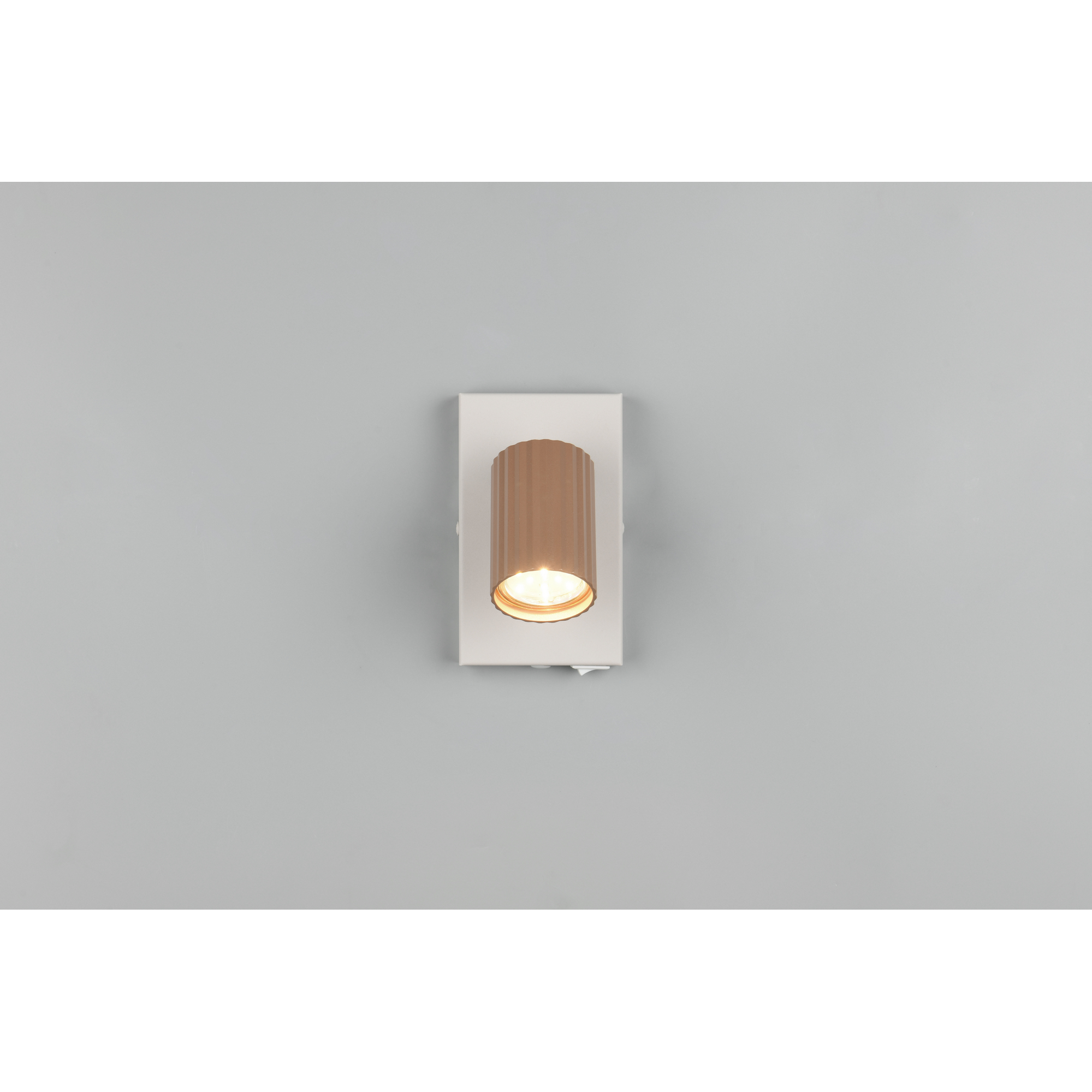 LED-Spot 'Soka' Metall kaffeefarben/grau 1-flammig 10 W