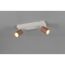 LED-Spot 'Soka' Metall kaffeefarben/grau 2-flammig 10 W