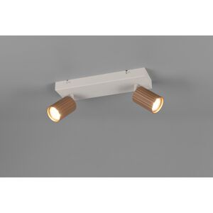 LED-Spot 'Soka' Metall kaffeefarben/grau 2-flammig 10 W