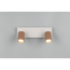 LED-Spot 'Soka' Metall kaffeefarben/grau 2-flammig 10 W