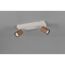 LED-Spot 'Soka' Metall kaffeefarben/grau 2-flammig 10 W