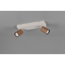 LED-Spot 'Soka' Metall kaffeefarben/grau 2-flammig 10 W
