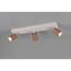 LED-Spot 'Soka' Metall kaffeefarben/grau 3-flammig 10 W