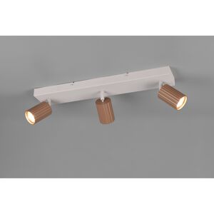 LED-Spot 'Soka' Metall kaffeefarben/grau 3-flammig 10 W