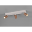 LED-Spot 'Soka' Metall kaffeefarben/grau 3-flammig 10 W