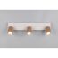 LED-Spot 'Soka' Metall kaffeefarben/grau 3-flammig 10 W
