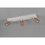 LED-Spot 'Soka' Metall kaffeefarben/grau 3-flammig 10 W
