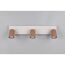 LED-Spot 'Soka' Metall kaffeefarben/grau 3-flammig 10 W