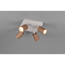 LED-Spot 'Soka' Metall kaffeefarben/grau 4-flammig 10 W