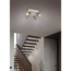 LED-Spot 'Soka' Metall kaffeefarben/grau 4-flammig 10 W