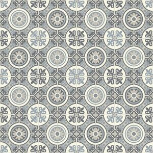 CV Bodenbelag 'Dhaka' Meterware Fliese blau Breite 2 m