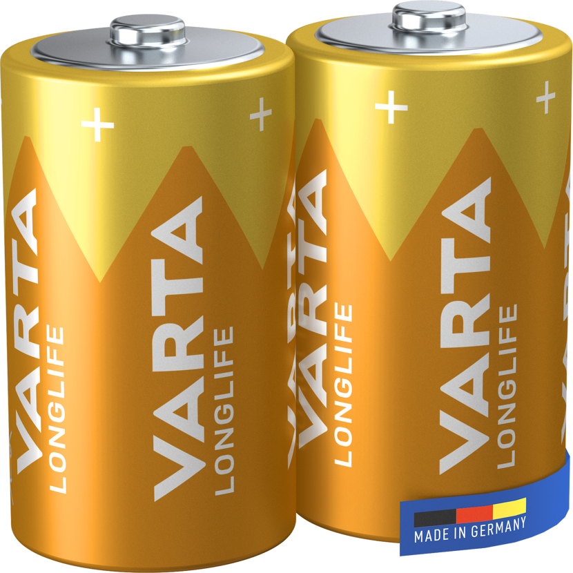 Batterien 'Longlife' D 2 Stück