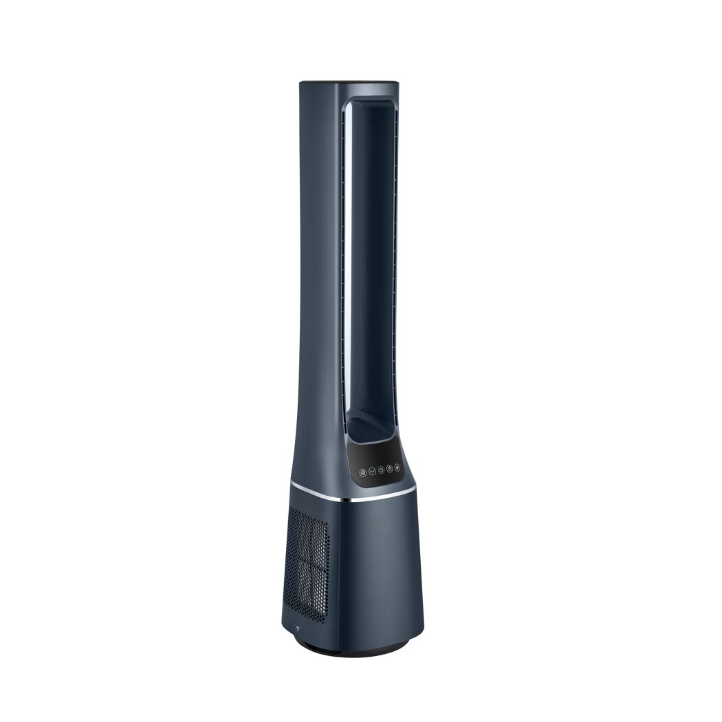 Turmventilator blau mit Luftreiniger