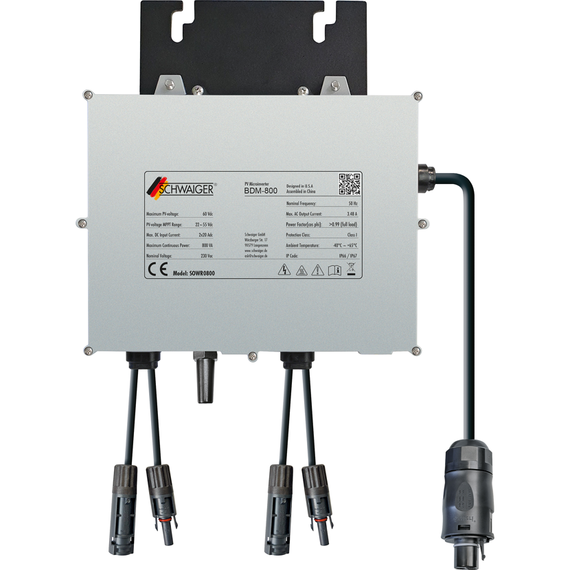 Wechselrichter 800 W Anschlusskabel 5 m