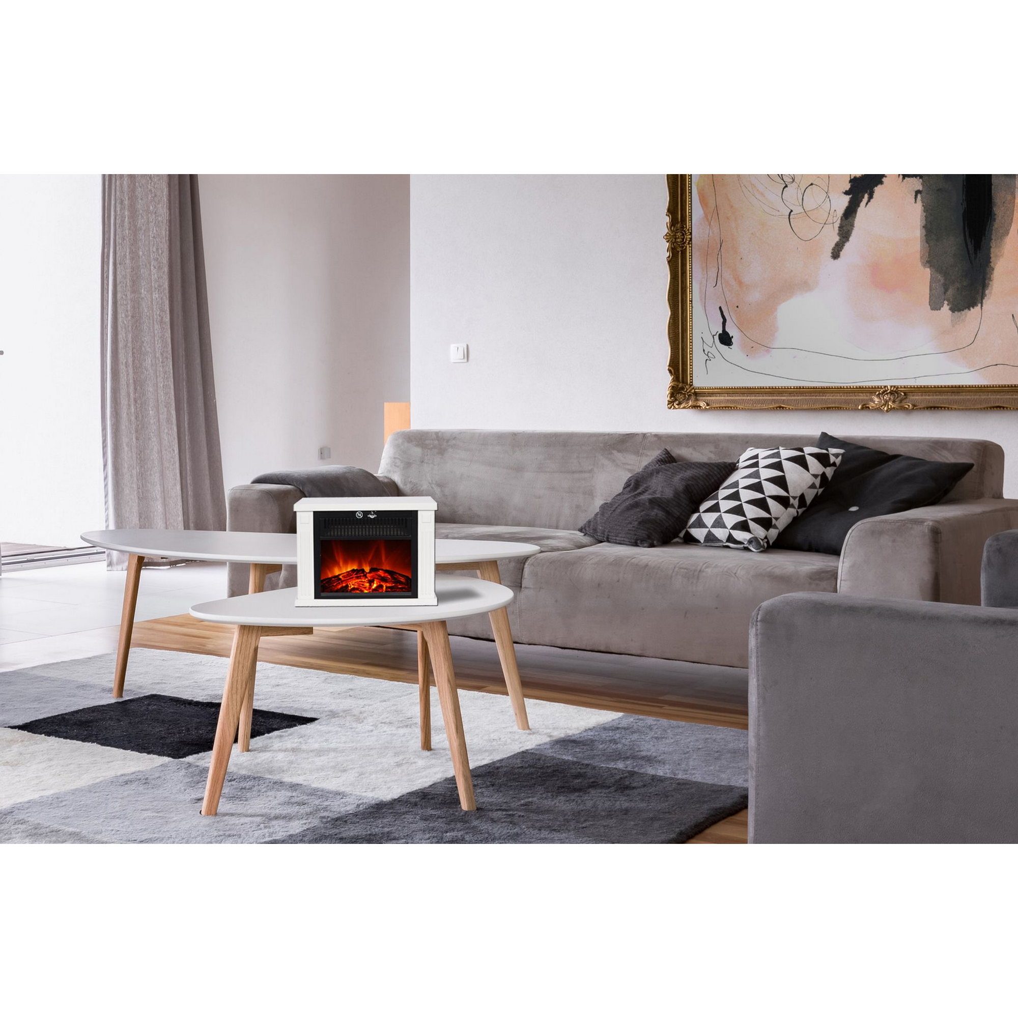 Elektrokamin 'Brügge' weiß 1,2 kW