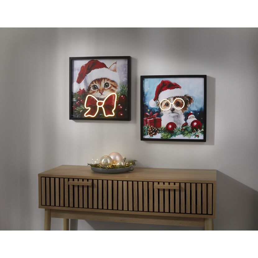 LED-Weihnachtsbilder 40 x 40 cm