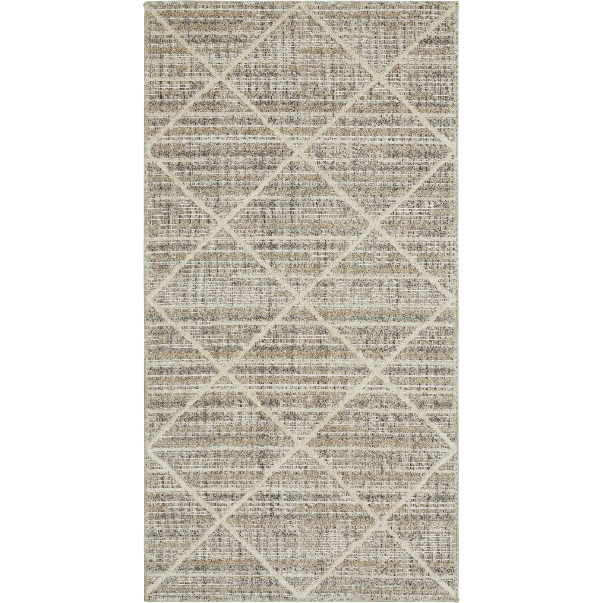 Teppich 'Crosby' graubraun 60 x 110 cm