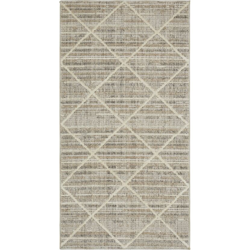 Teppich 'Crosby' graubraun 60 x 110 cm