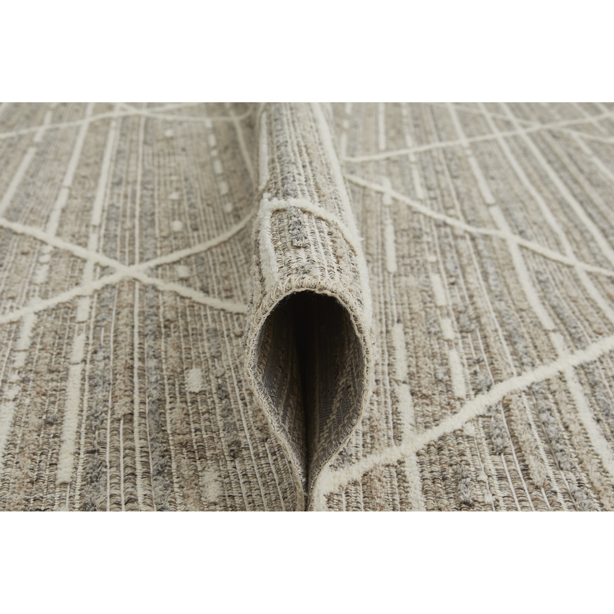 Teppich 'Crosby' graubraun 60 x 110 cm