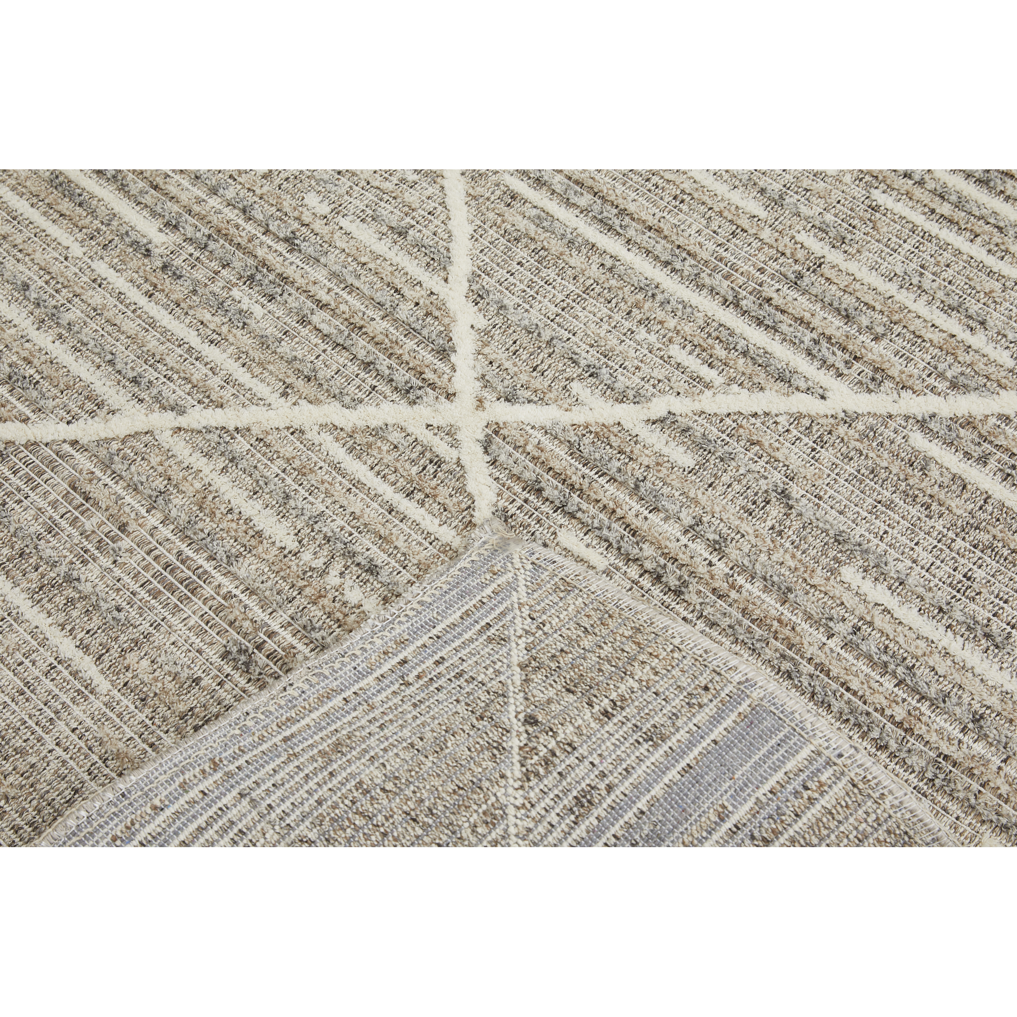 Teppich 'Crosby' graubraun 60 x 110 cm