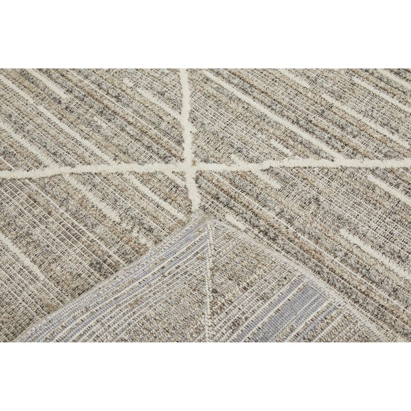 Teppich 'Crosby' graubraun 60 x 110 cm