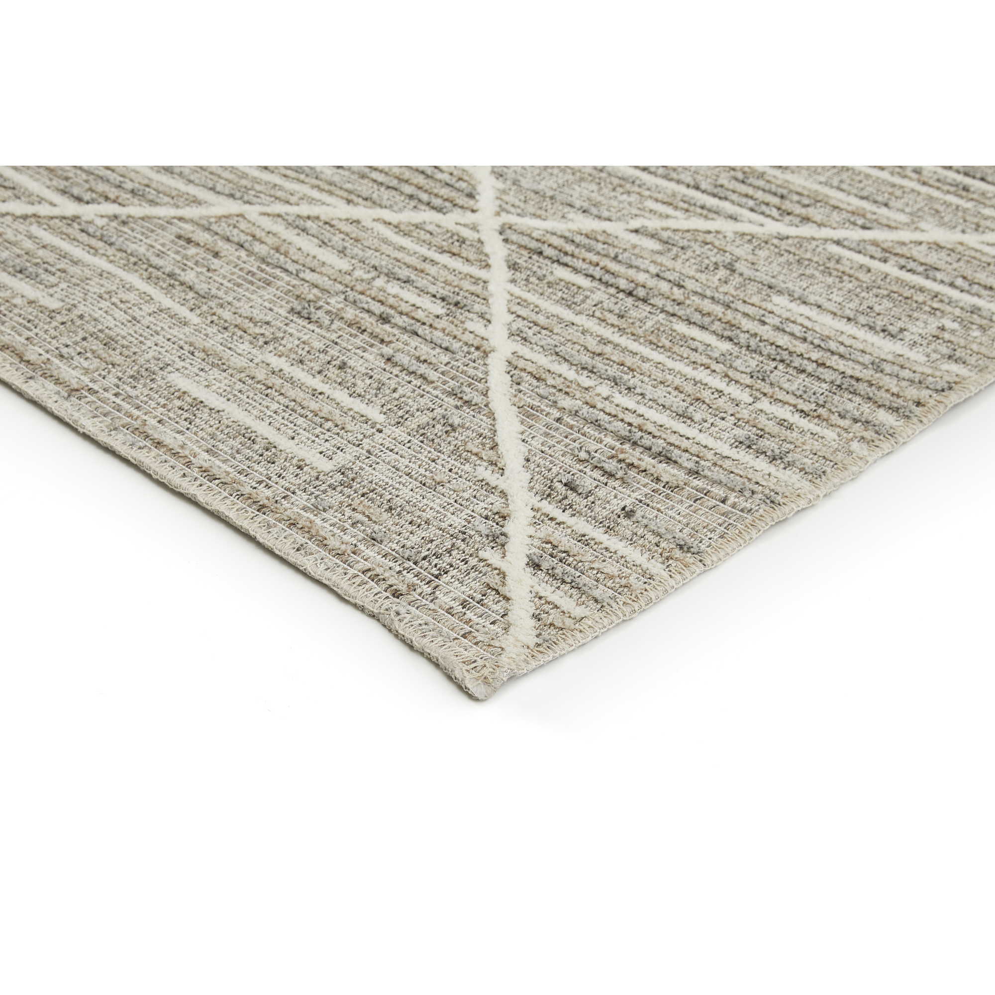 Teppich 'Crosby' graubraun 60 x 110 cm