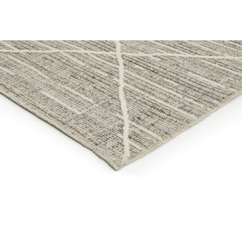 Teppich 'Crosby' graubraun 60 x 110 cm