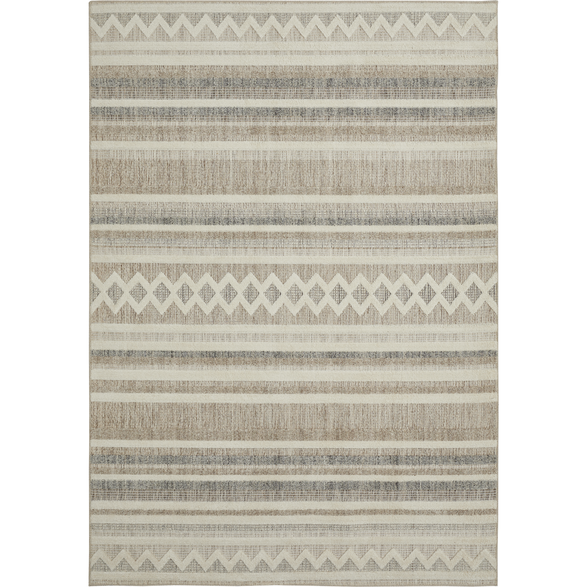 Teppich 'Crosby' cremegrau 120 x 170 cm