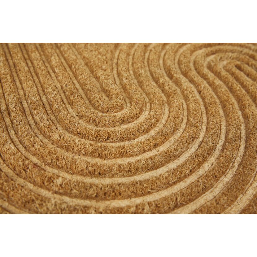 Fußmatte 'Zen' Linien Kokos braun 40 x 60 cm