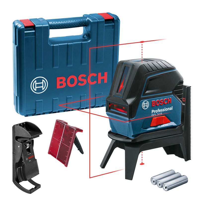 Kreuzlinien-/Kombilaser 'GCL 2-15 Professional' mit Tasche und Laserzieltafel
